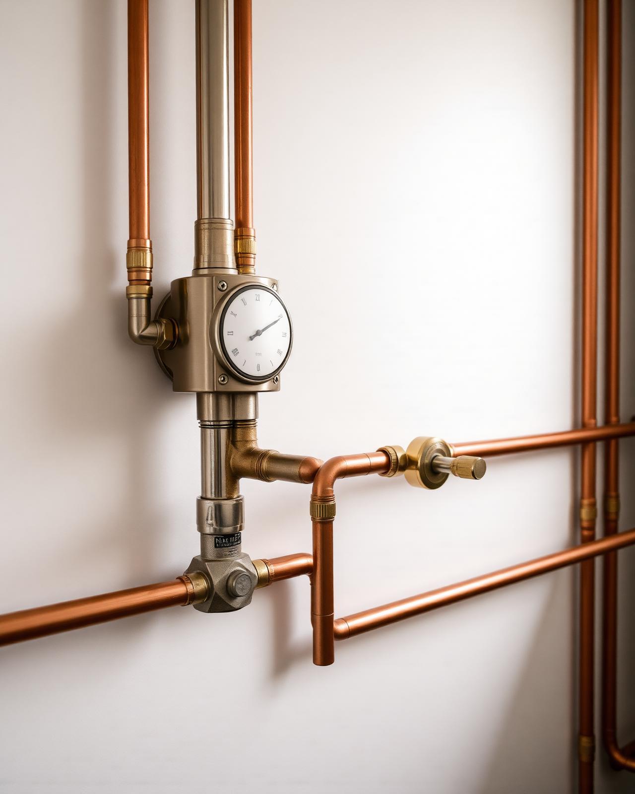 Brass manifold detail